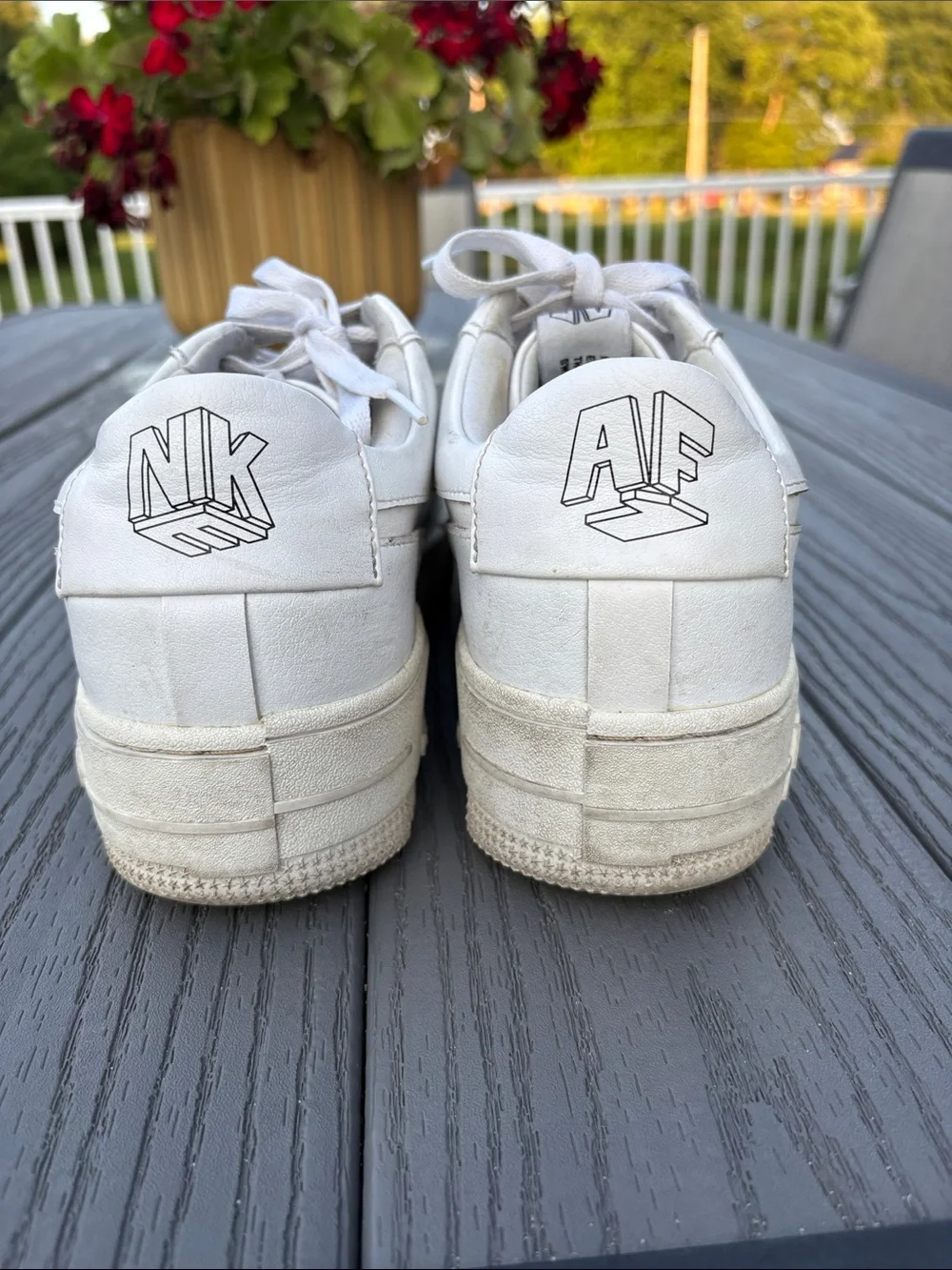 Nike Air Force 1 Pixel “Triple White”Women’s Sneakers Size 9.5